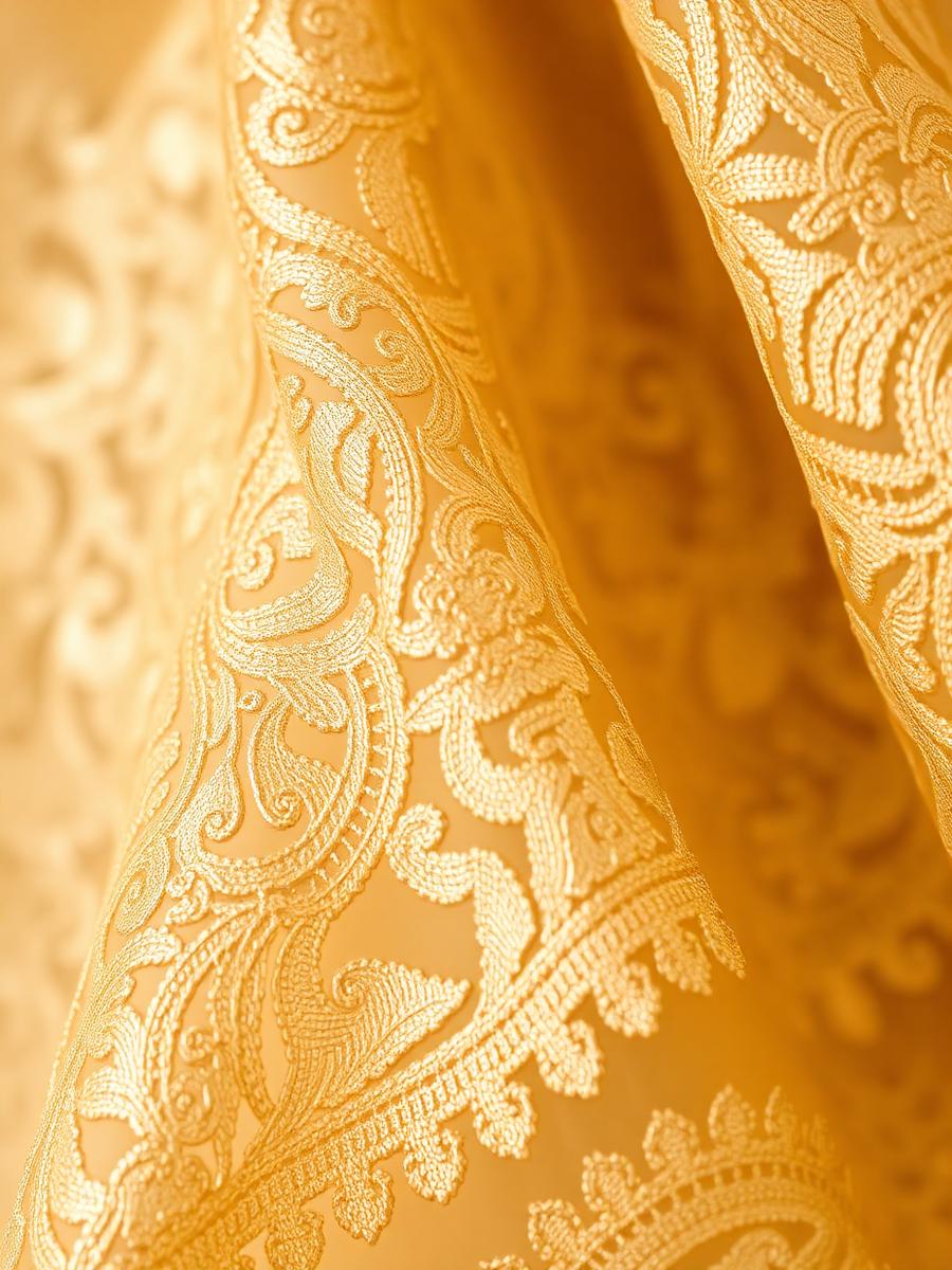 Liquid Gold Cord Lace